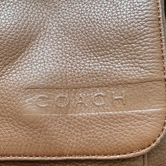 Coach Tan Leather Men's Messenger Bag